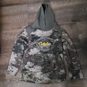 Cabela's Big Game Hunter Camo Hoodie Sz Large
